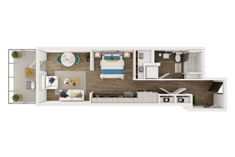 STRAIT, Studio,1 Bath at Marina Square, Washington